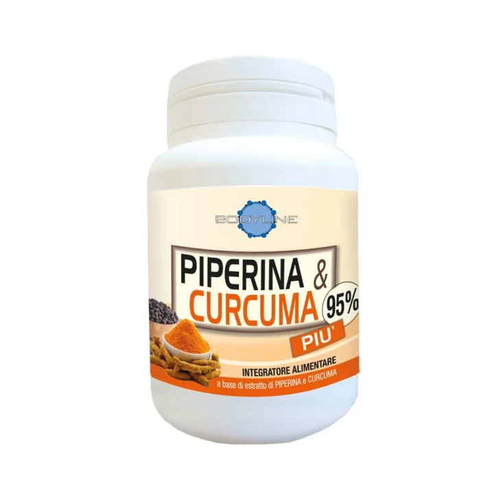 Bodyline Curcuma e Piperina Più Integratore per Dimagrire 60 Capsule