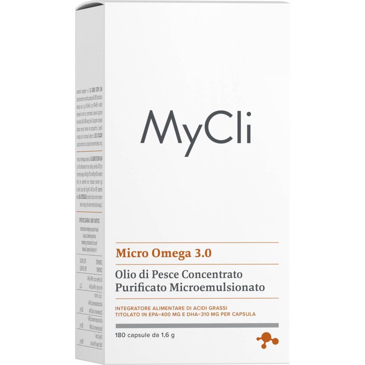 MyCli Micro Omega 3.0 Olio Pesce Concentrato Purificato Microemulsionato