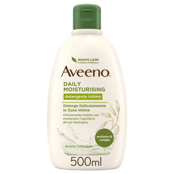 Aveeno Detergente Intimo Daily Moisturizing con Avena Colloidale Azione Emolliente Extra-Delicato Vaniglia 500ml