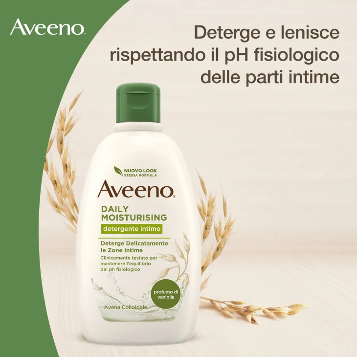Aveeno Detergente Intimo Daily Moisturizing con Avena Colloidale Azione Emolliente Extra-Delicato Vaniglia 500ml
