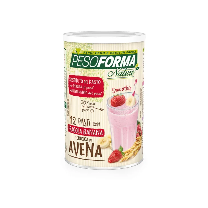 Pesoforma Nature Smoothie Sostituto del Pasto per Dimagrire Banana e Fragola