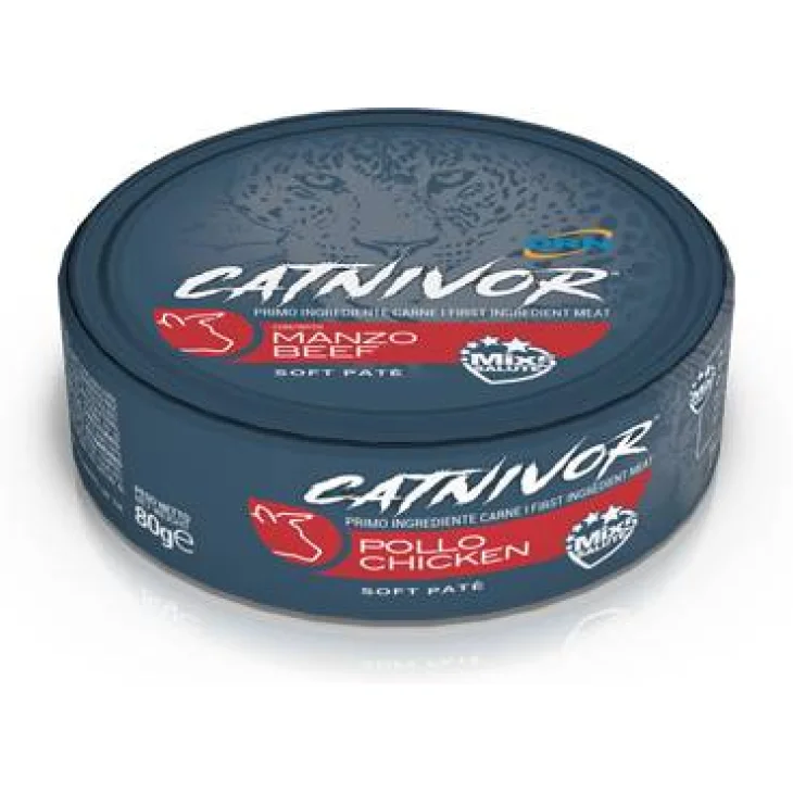 Drn Catnivor Soft Patè Cibo per gatti adulti al tacchino 80 g