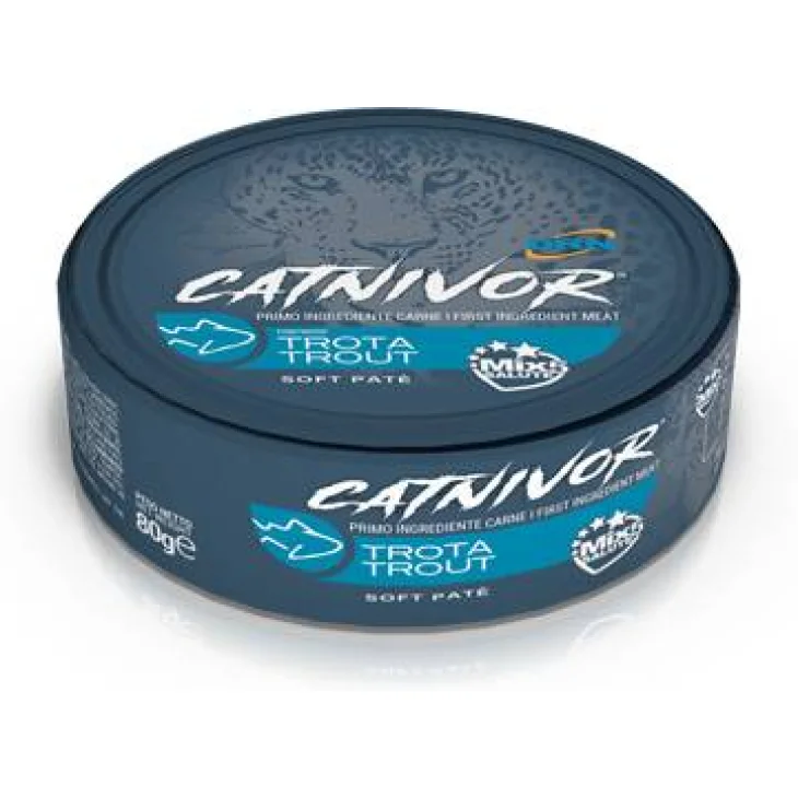 Drn Catnivor Soft Patè Cibo per gatti adulti al tacchino 80 g