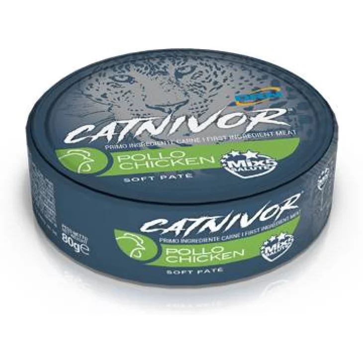 Drn Catnivor Soft Patè Cibo per gatti adulti al tacchino 80 g