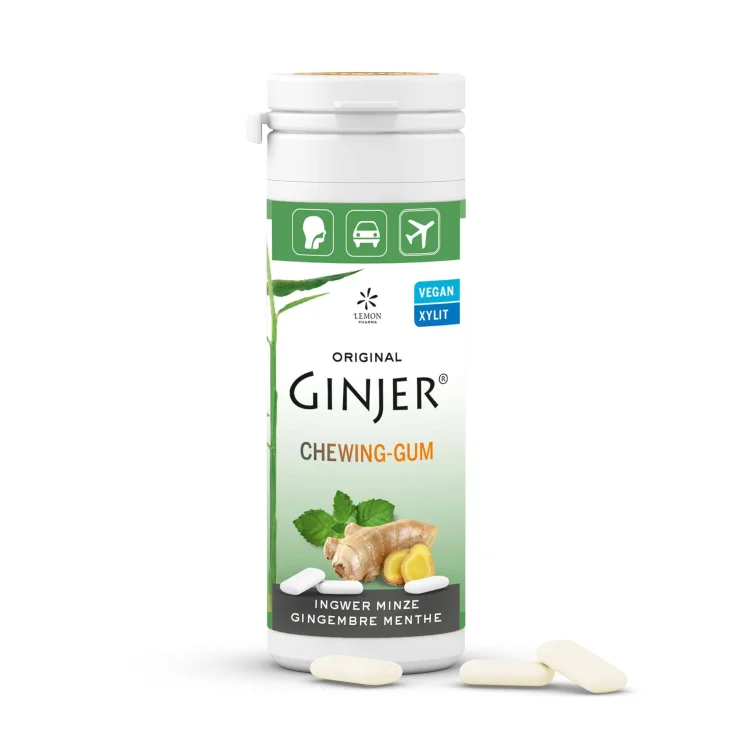 Ginjer Chewing-Gum Al Gusto Di Zenzero E Menta