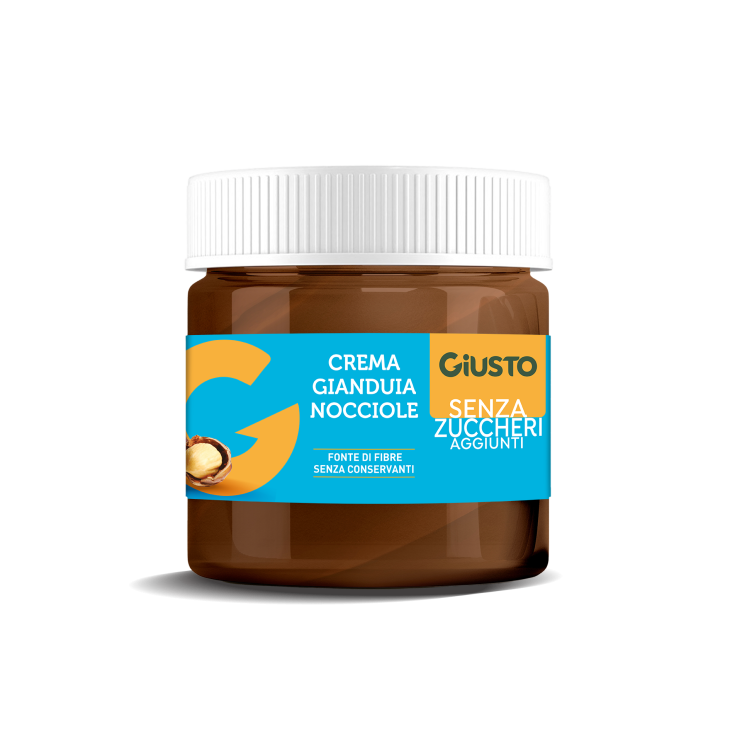 Giusto Crema gianduia e nocciole senza zucchero 200 g