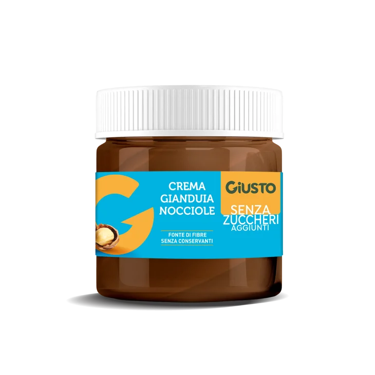 Giusto Crema gianduia e nocciole senza zucchero 200 g