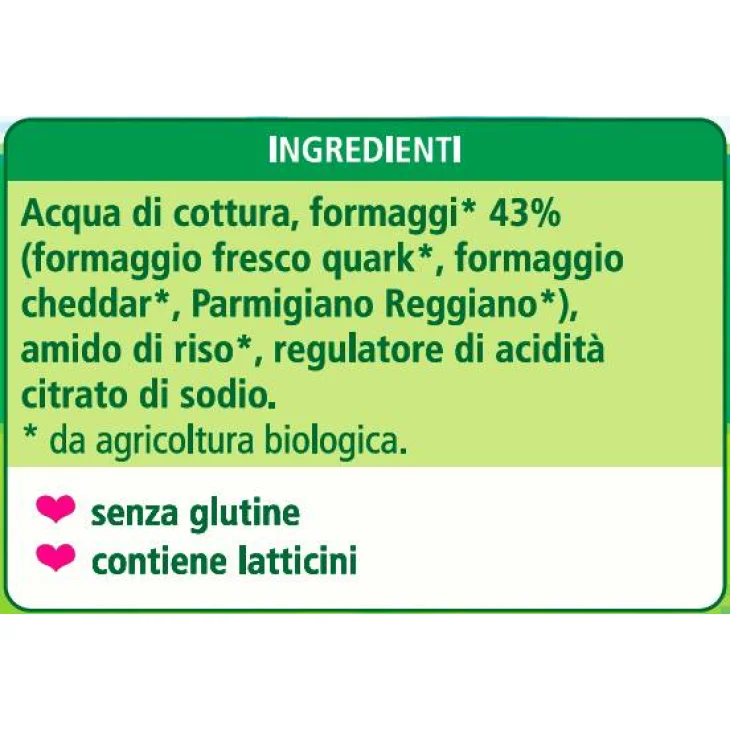 Hipp Bio Omogeneizzato Biologico Formaggino e Parmigiano