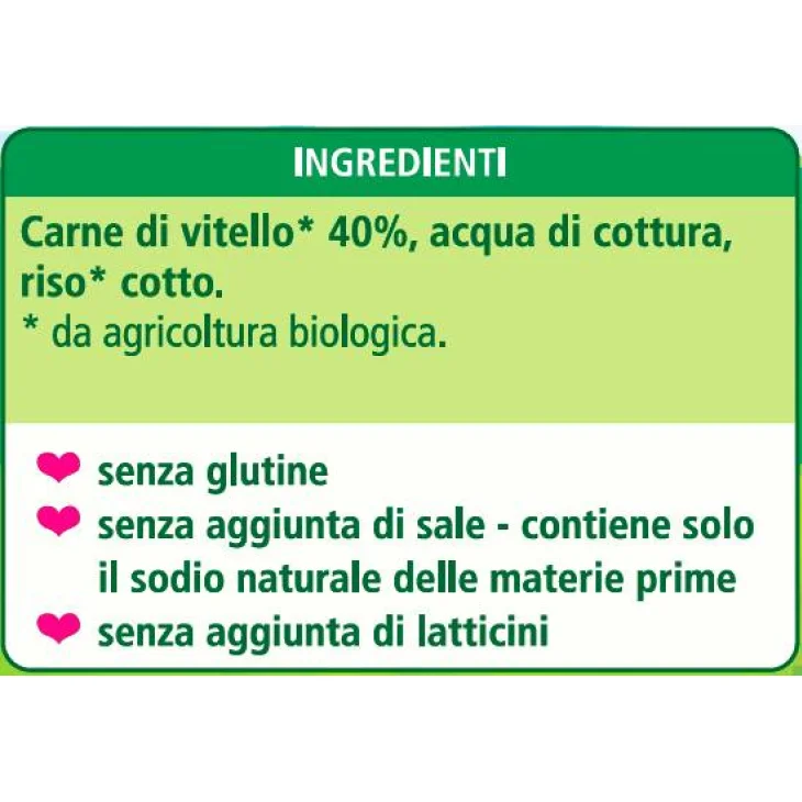 Hipp Bio Omogeneizzato Biologico Vitello