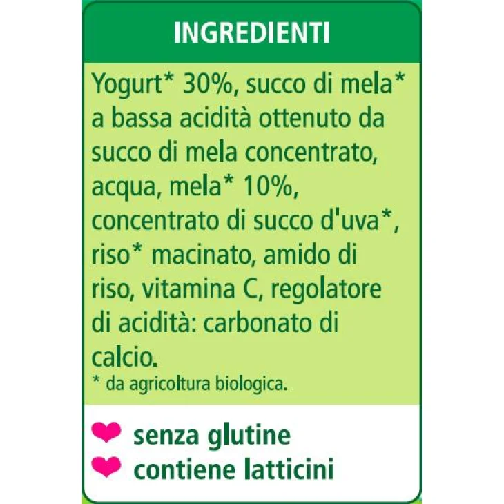 Hipp Bio Omogeneizzato Biologico Merenda Mela e Yogurt