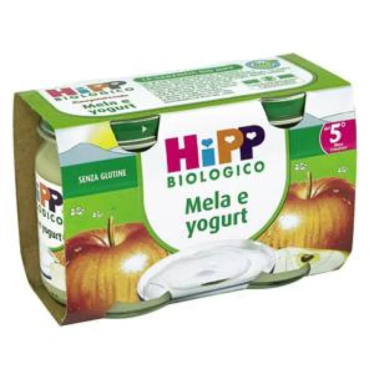 Hipp Bio Omogeneizzato Biologico Merenda Mela e Yogurt