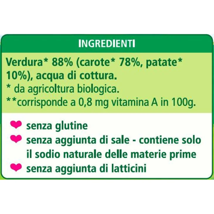 Hipp Bio Omogeneizzato Biologico Carote con Patate