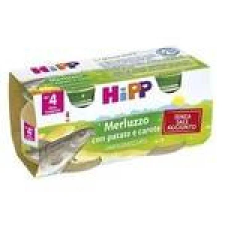 Hipp Bio Omogeneizzato Biologico Merluzzo con Carote e Patate