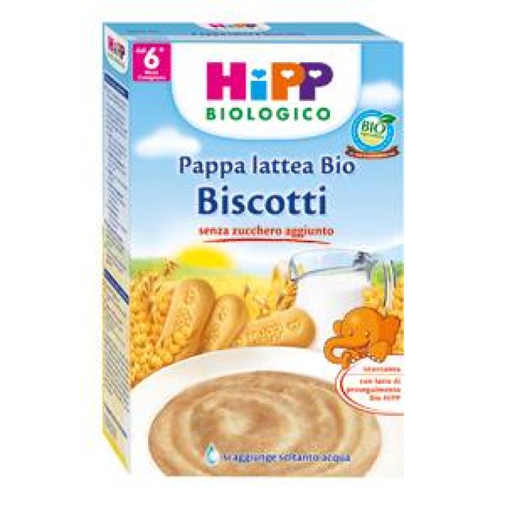 Hipp Bio Pappa Lattea Biologica ai Biscotti