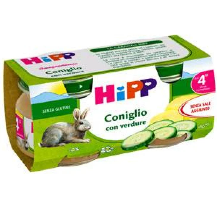 Hipp Bio Omogeneizzato Biologico Coniglio con Verdure