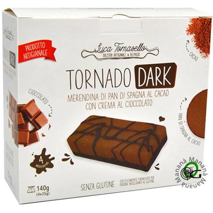 Dolceria Tomasello Tornado Dark Merensina Senza Glutine 140 g