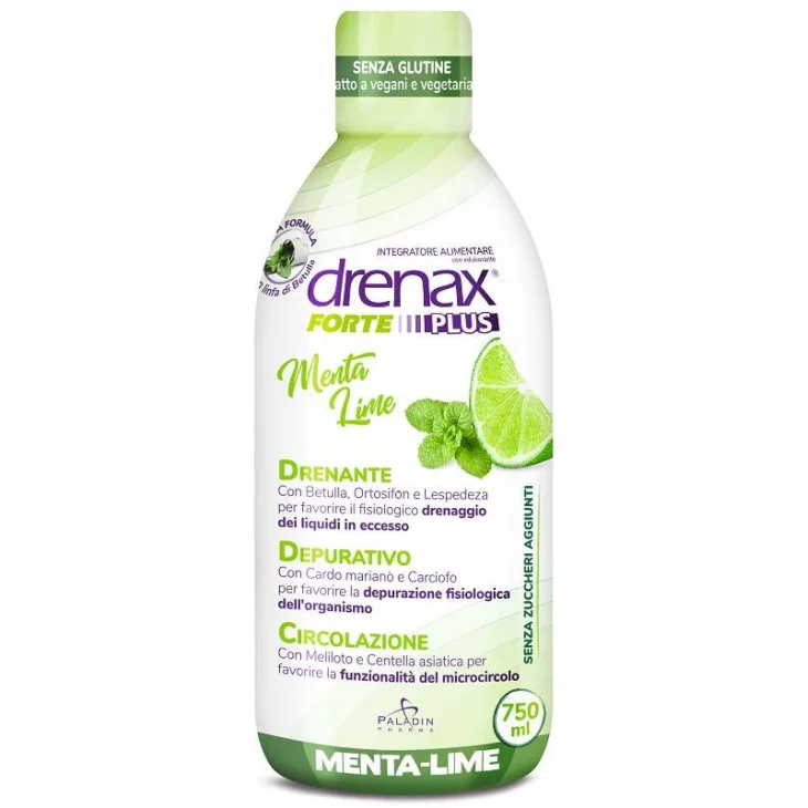 Drenax Forte Plus Menta e Lime Integratore per il Microcircolo 750 ml