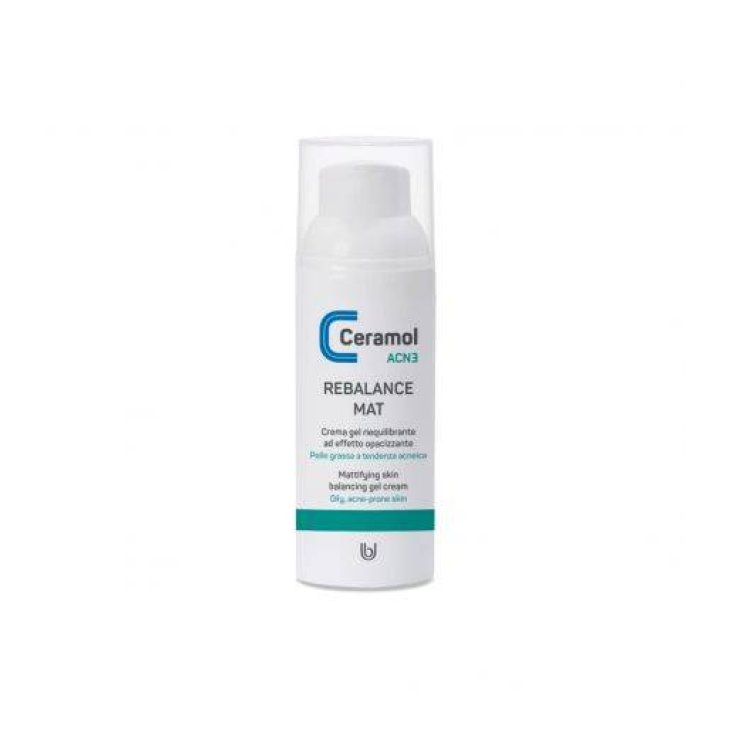 Ceramol Rebalance Mat Crema Viso Opacizzante 50 ml