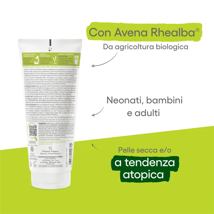 A-Derma Exomega Control Balsamo Emolliente Anti Prurito 200 ml