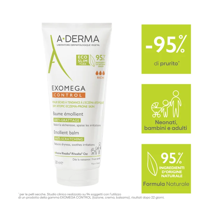 A-Derma Exomega Control Balsamo Emolliente Anti Prurito 200 ml