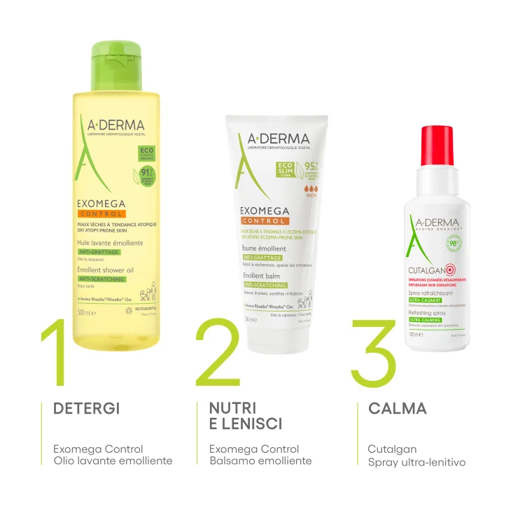 A-Derma Exomega Control Balsamo Emolliente Anti Prurito 200 ml