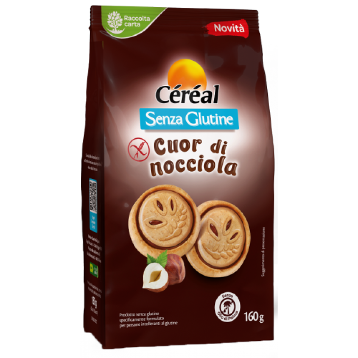 Cèrèal Cuor di Nocciola Biscotti senza glutine 160 g