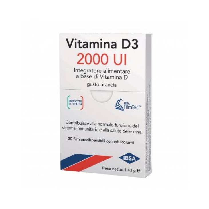 Ibsa 2000 UI Vitamina D3 Integratore 30 film orodispersibili