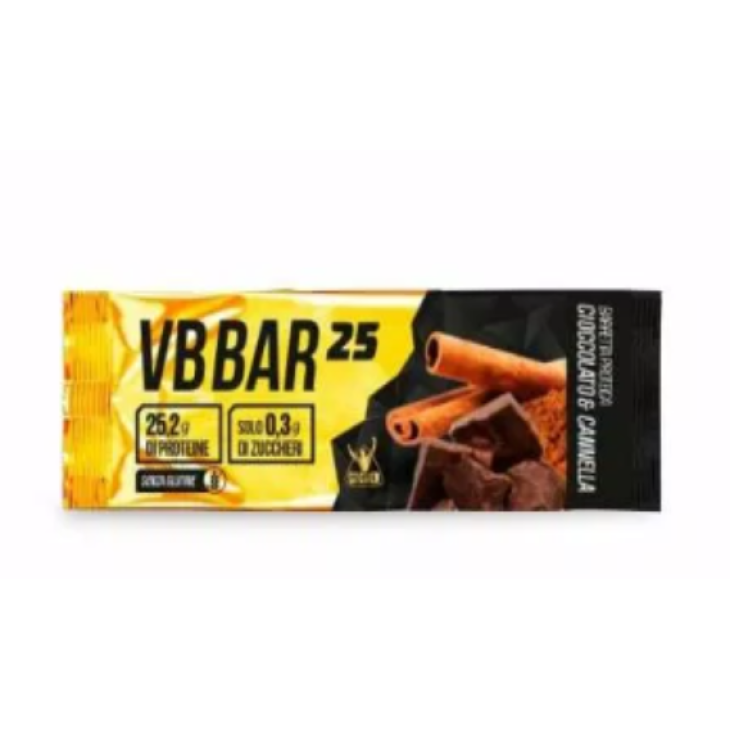 Net VB Bar 25 Barretta Proteica Low Carb Senza Glutine Gusto Cioccolata e Cannella 50 g