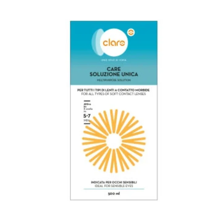 Claro Soluzione Unica per Lenti a Contatto Morbide 500 ml