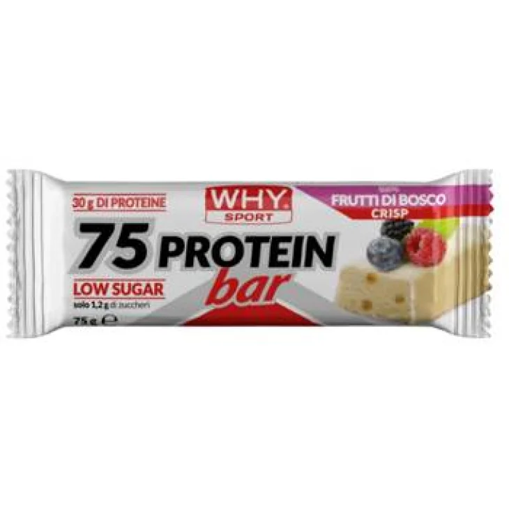 Whysport 75 Protein Bar Barretta Proteica Gusto Frutti di Bosco Crisp 75 g