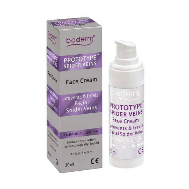 Boderm Prototype Spider Veins Face Cream Crema Viso per le Vene Varicose 30 ml