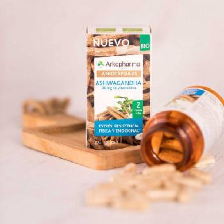 Arkopharma Arkocapsule Ashwagandha Bio Integratore Contro lo Stress 60 capsule