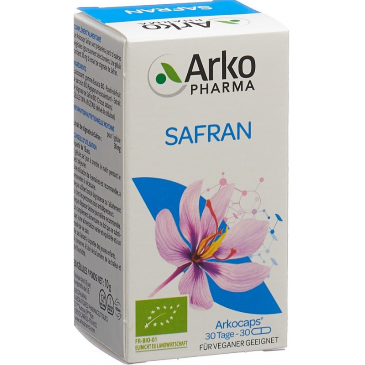 Arkopharma Arkocapsule Zafferano Bio Integratore per il Benessere Mentale 30 capsule