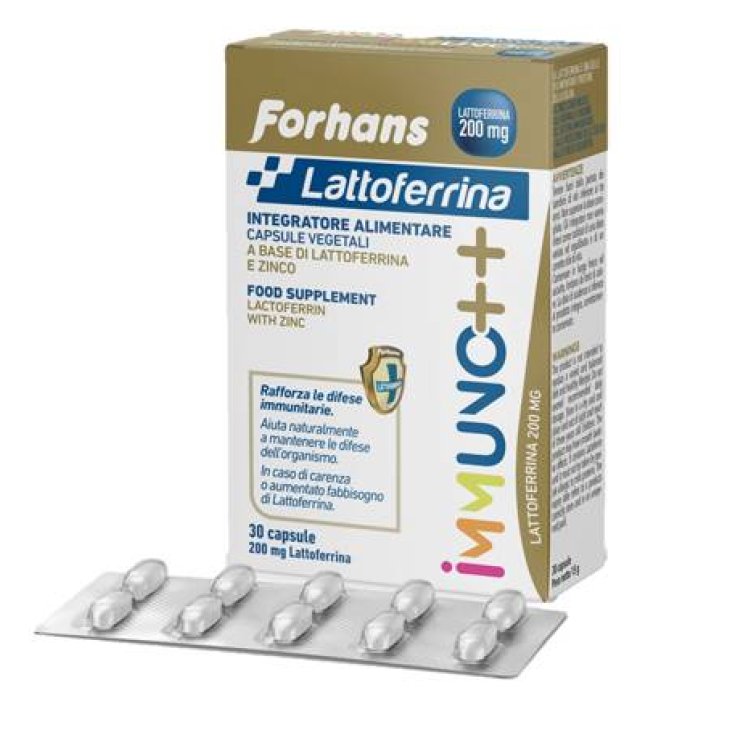 Forhans Lattoferrina Immuno++ Integratore di Lattoferrina 200 mg 30 capsule