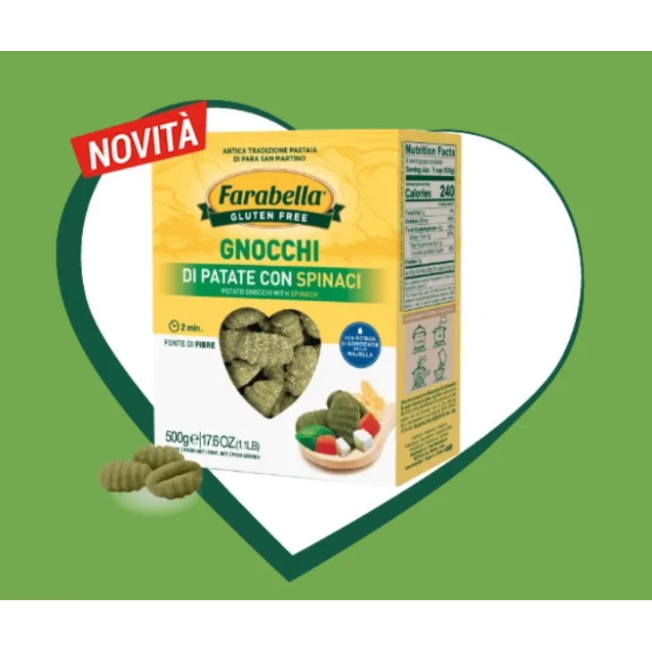Farabella Gnocchi di Patate con Spinaci Senza Glutine 500 g
