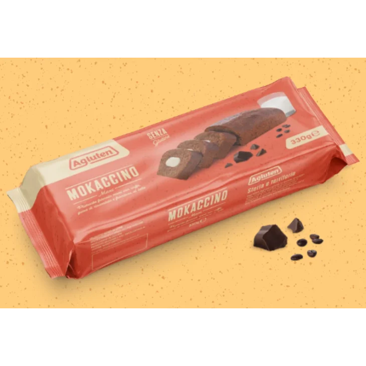 Agluten Mokaccino Maxi Plumcake al Caffè Senza Glutine 330 g Taglio Prezzo