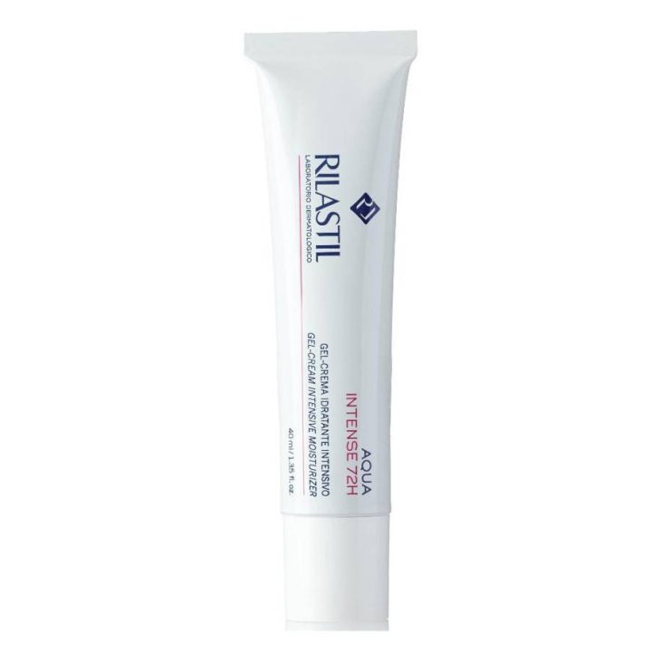 Rilastil Aqua Crema Intense 72h Gel-Crema Viso Idratante Nuova Formula 40 ml