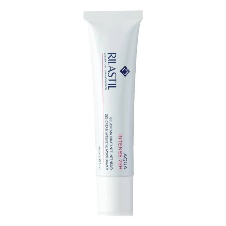 Rilastil Aqua Crema Intense 72h Gel-Crema Viso Idratante Nuova Formula 40 ml
