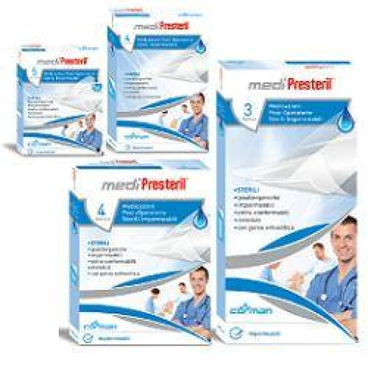 MEDICAZIONE POST OPERATORIA MEDIPRESTERIL IMPERMEABILE 10X25CM 3 PEZZI