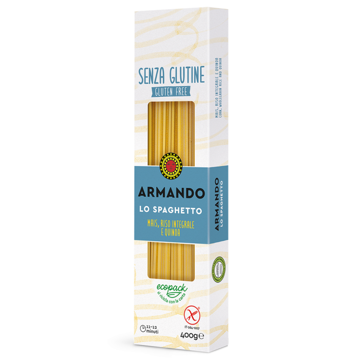 Armando lo Spaghetto Pasta con Mais Riso Integrale e Quinoa Senza Glutine 400 g