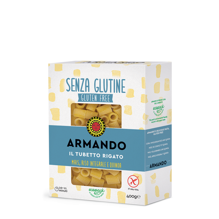 Armando il Tubetto Rigato con Mais Riso Integrale e Quinoa 400 g