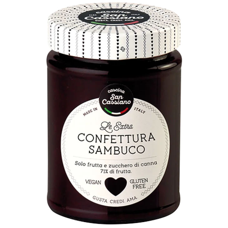 Cascina San Cassiano Confettura Extra di Sambuco Senza Glutine 340 g