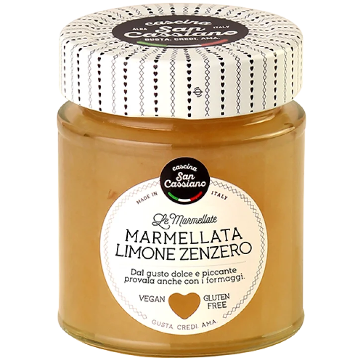 Cascina San Cassiano Marmellata Limone e Zenzero Senza Glutine 170 g