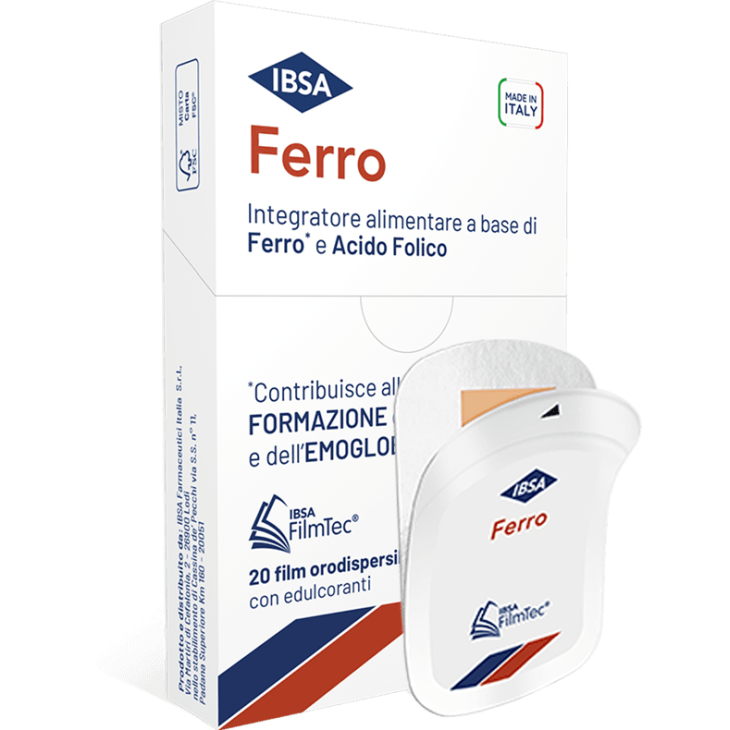 Ibsa Ferro Integratore a base di Ferro 20 film orodispersibili