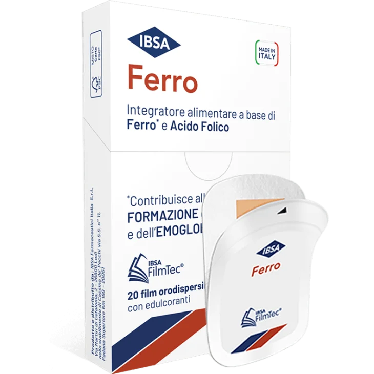 Ibsa Ferro Integratore a base di Ferro 20 film orodispersibili