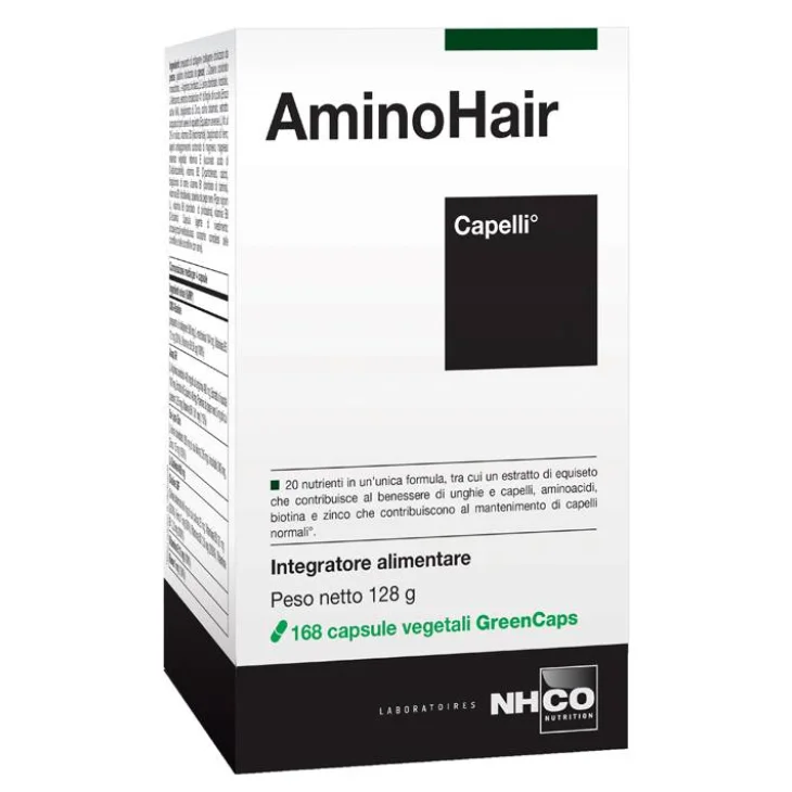 NHCO AminoHair Integratore per il Benessere dei Capelli 168 capsule
