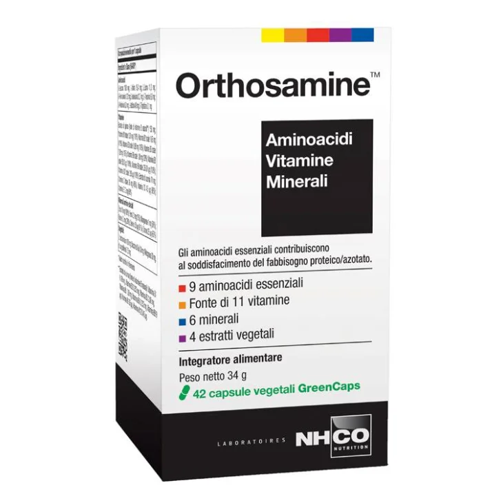 NHCO Orthosamine Integratore di Aminoacidi Vitamine e Minerali 42 capsule