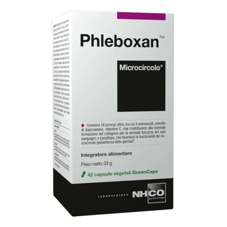 NHCO Phleboxan Integratore per il Microcircolo 42 capsule
