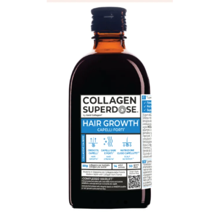 Gold Collagen Superdose Hair Growth Integratore per Capelli Forti 300 ml