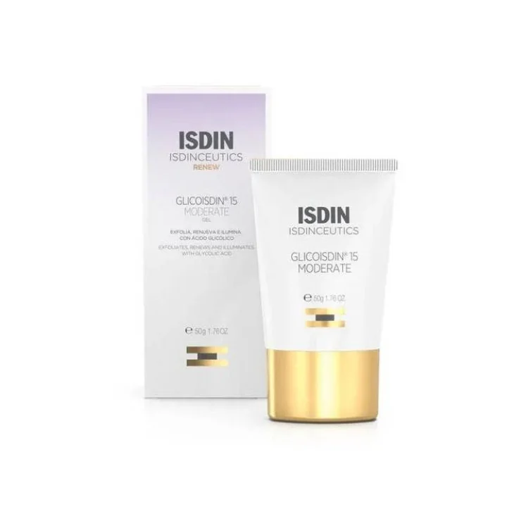 Isdin Isdinceutics Glicoisdin 15 Moderate Gel esfoliante per il viso 50 ml